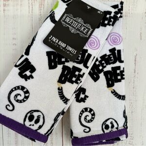 NEW! Beetlejuice 2 pack hand towels